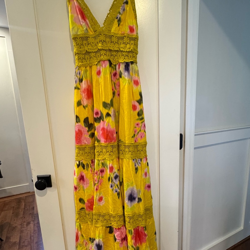 PQ Swim Yellow Floral Maxi Dress